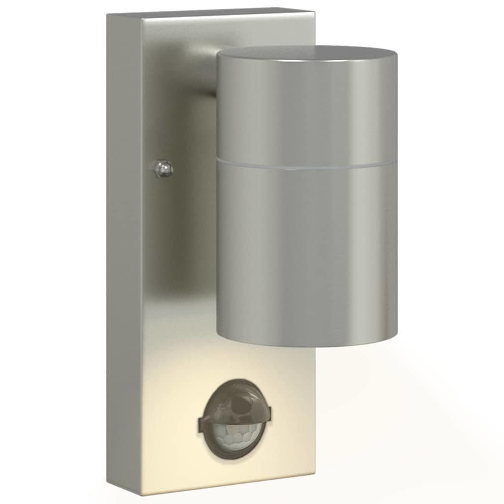 Vonkajšie Nástenné Svetlá 2 Pcs Strieborná 6.5 X 10.5 X 16 Cm