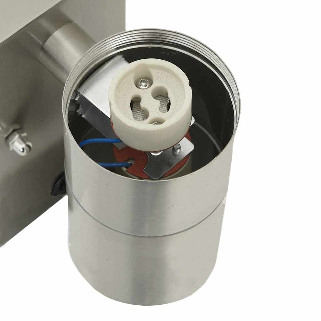 Exteriérové Nástenné Svietidlo Strieborná 7 X 10 X 22 Cm