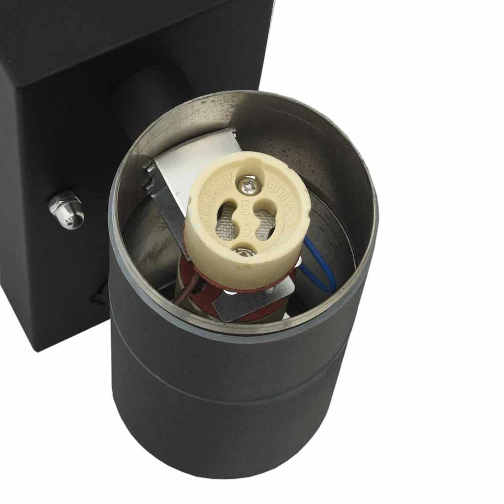 Exteriérové Nástenné Svietidlo Čierna 7 X 10 X 22 Cm