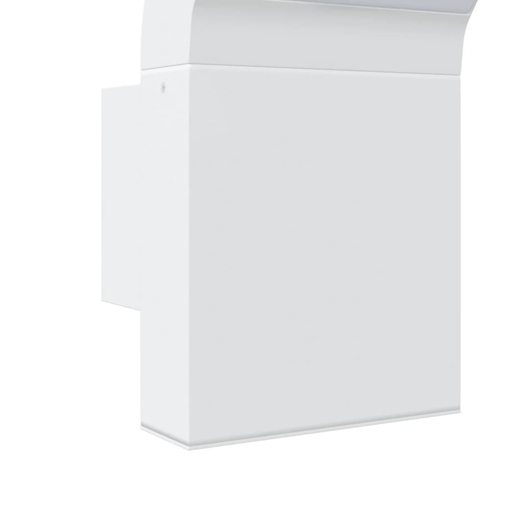 Vonkajšie Led Nástenné Svietidlá 2 Ks Biele Liaty Hliník Biela