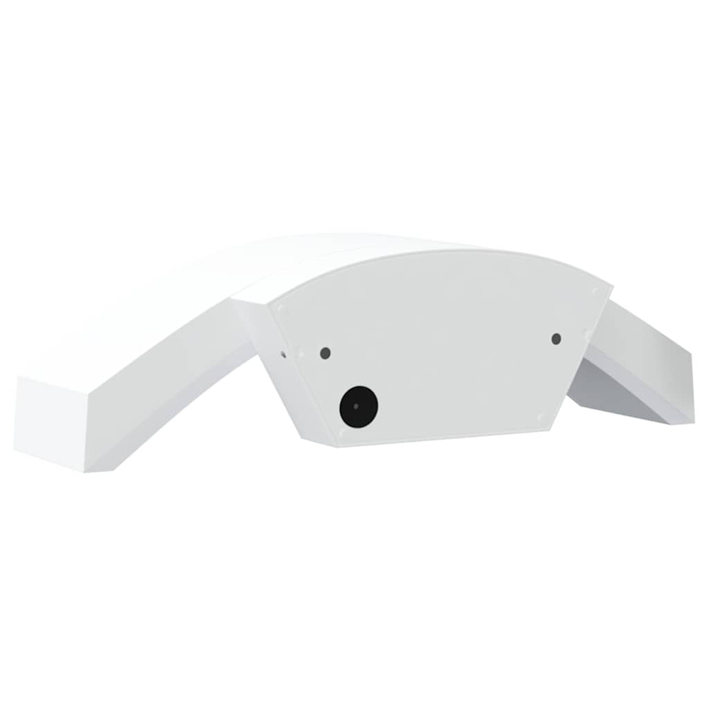 Vonkajšie Led Nástenné Svietidlá 2 Ks Biele Liaty Hliník Biela