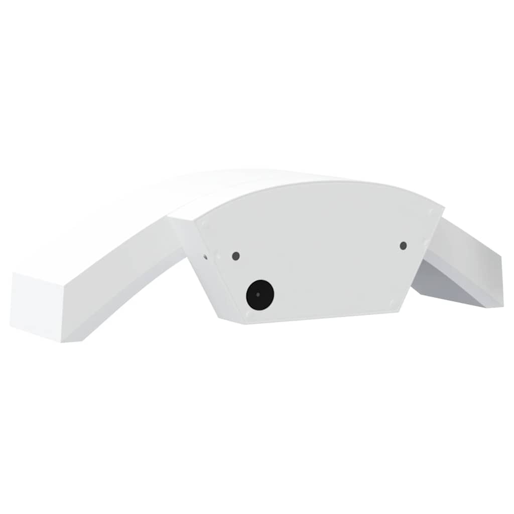 Vonkajšie Led Nástenné Svietidlá Senzor 2 Ks Biele Liaty Hliník Biela