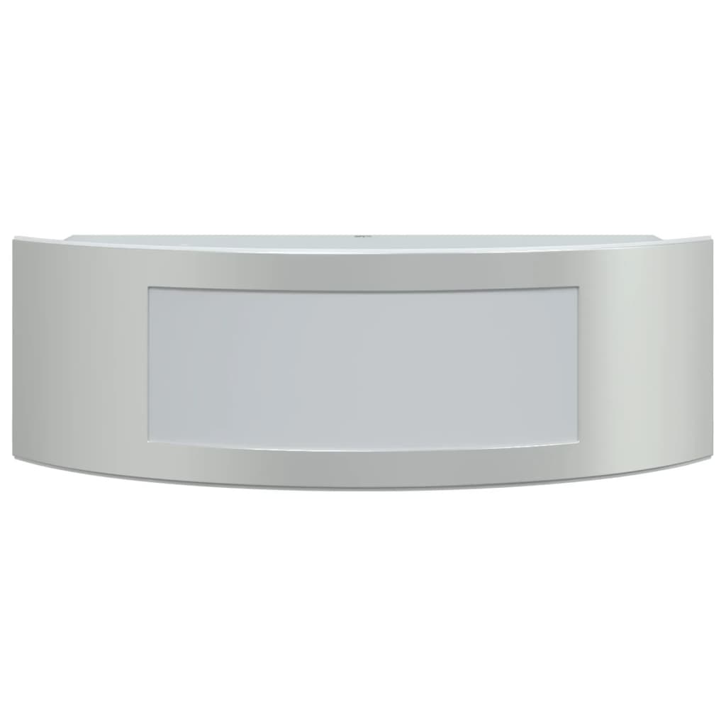 Vonkajšie Nástenné Svetlá 2 Ks Strieborné Nehrdzavejúca Oceľ