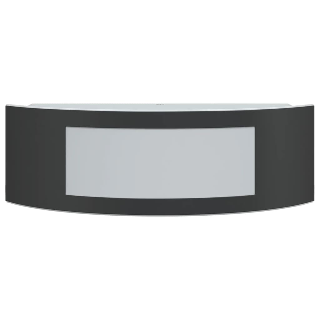 Vonkajšie Nástenné Svetlá 2 Ks Čierne Nehrdzavejúca Oceľ