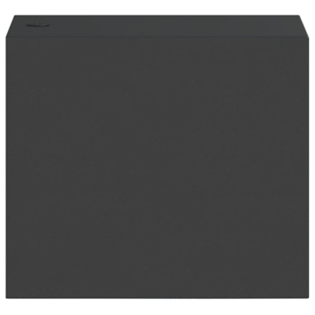 Vonkajšie Led Nástenné Svietidlo Čierne Liaty Hliník