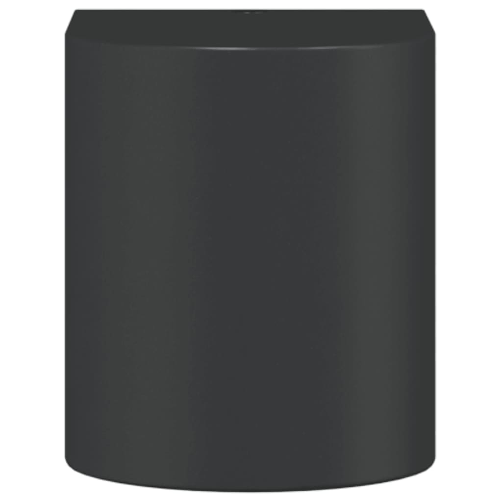 Vonkajšie Led Nástenné Svietidlo Čierne Liaty Hliník