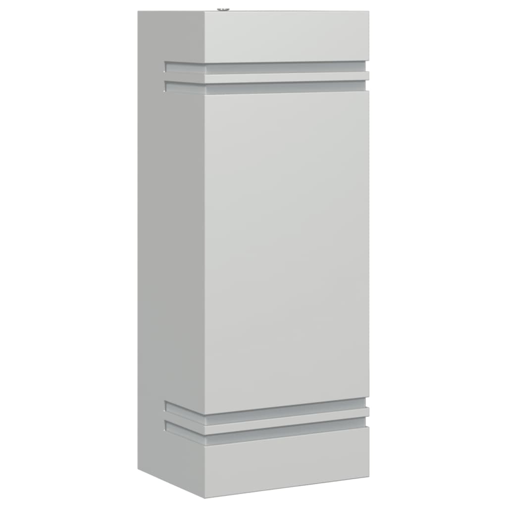 Vonkajšie Nástenné Svetlo Strieborné Nehrdzavejúca Oceľ