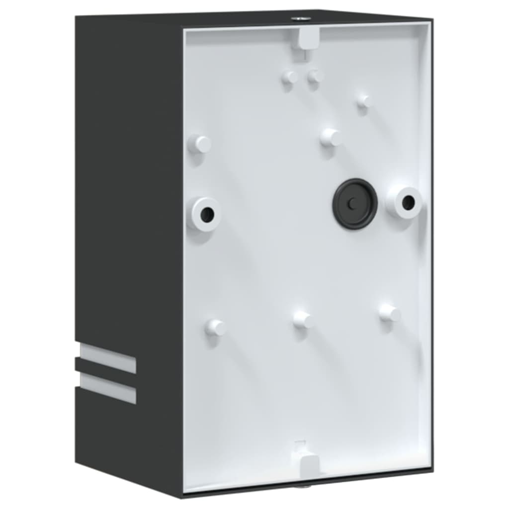 Vonkajšie Nástenné Svetlo Čierne Nehrdzavejúca Oceľ