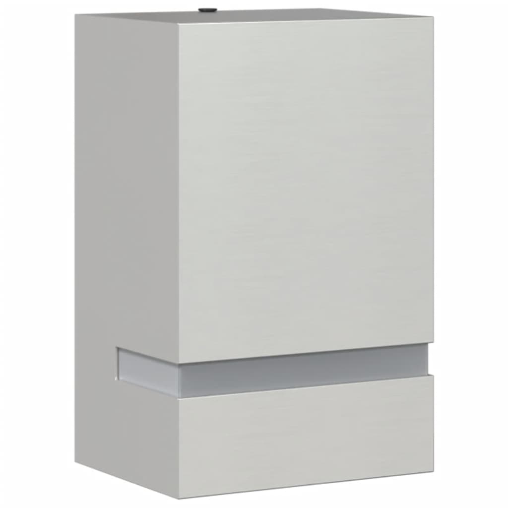 Vonkajšie Nástenné Svetlo Strieborné Nehrdzavejúca Oceľ Strieborná