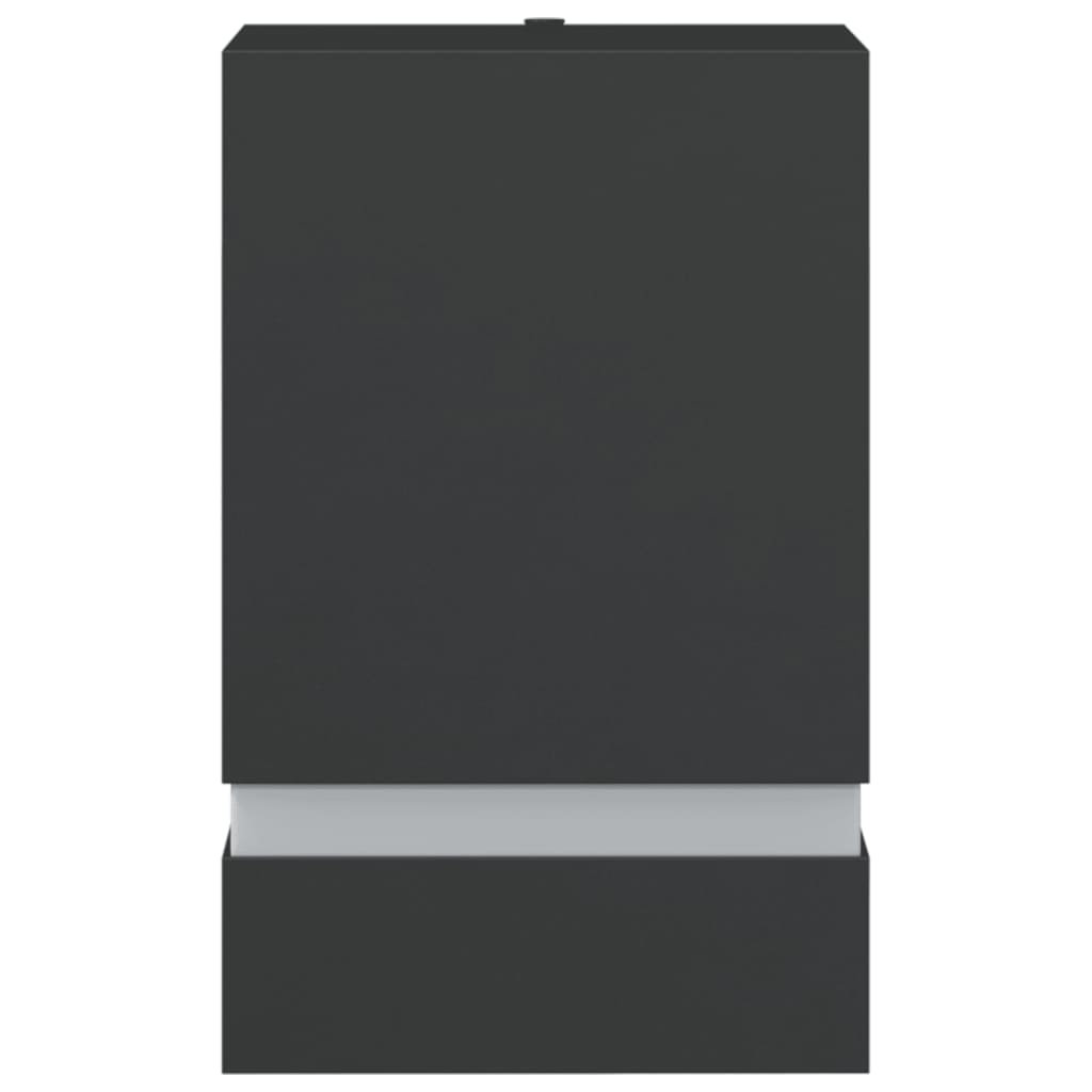 Vonkajšie Nástenné Svetlo Čierne Nehrdzavejúca Oceľ Čierna