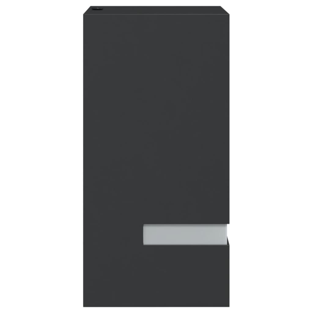 Vonkajšie Nástenné Svetlo Čierne Nehrdzavejúca Oceľ Čierna