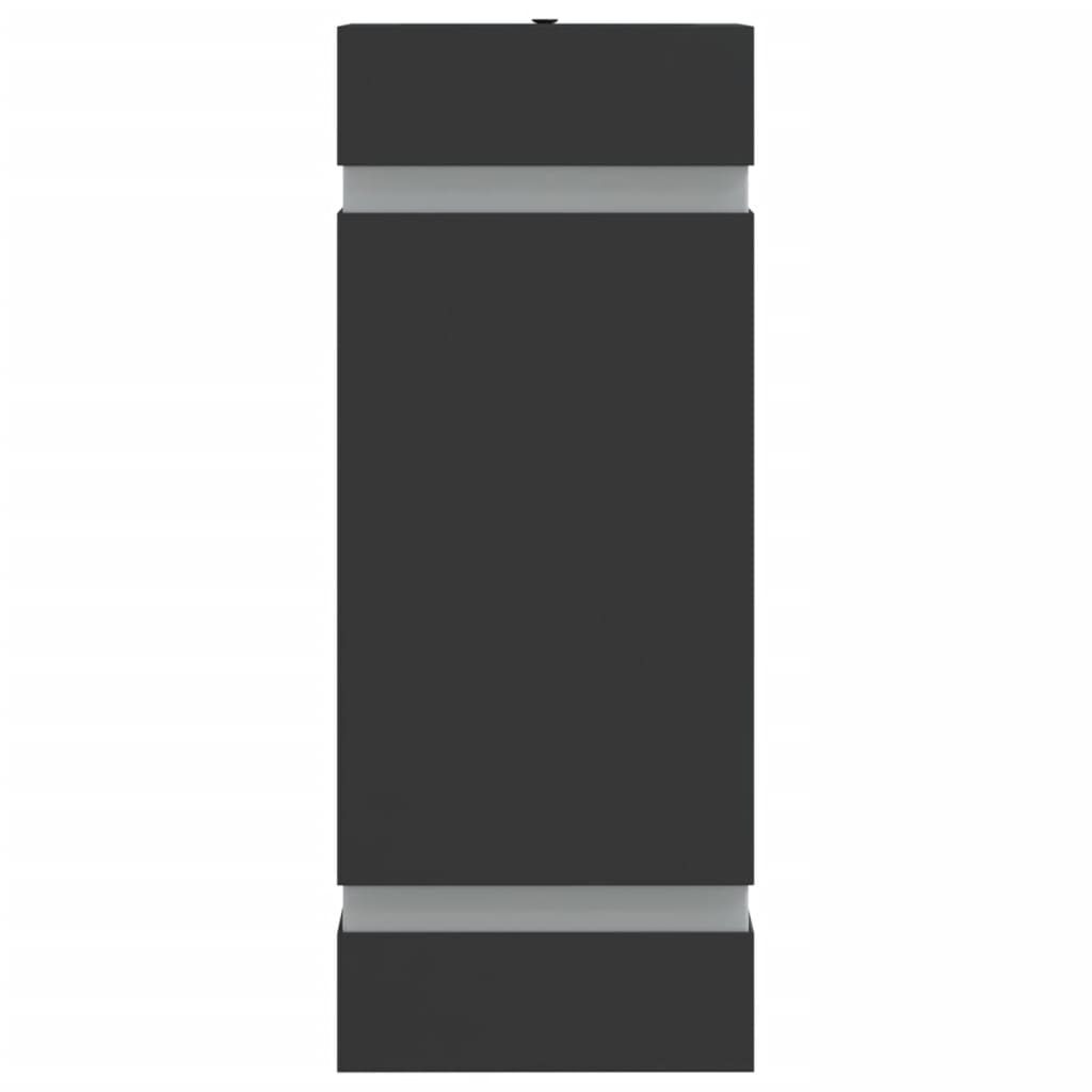 Vonkajšie Nástenné Svetlo Čierne Nehrdzavejúca Oceľ Čierna