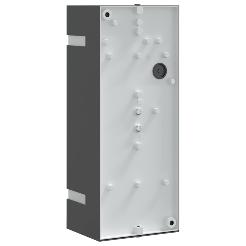 Vonkajšie Nástenné Svetlo Čierne Nehrdzavejúca Oceľ Čierna