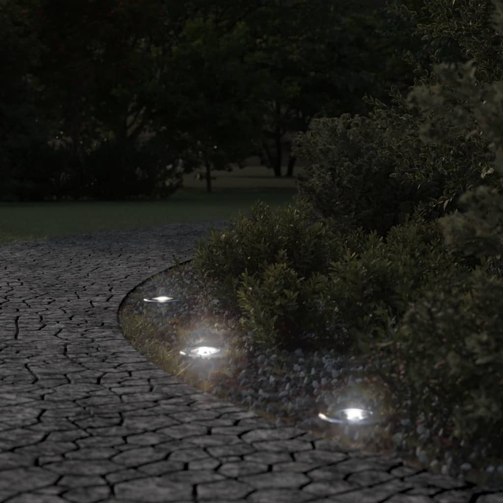 Vonkajšie Zemné Svetlo Okrúhle Čierne 10,5X10,5 Cm Liaty Hliník