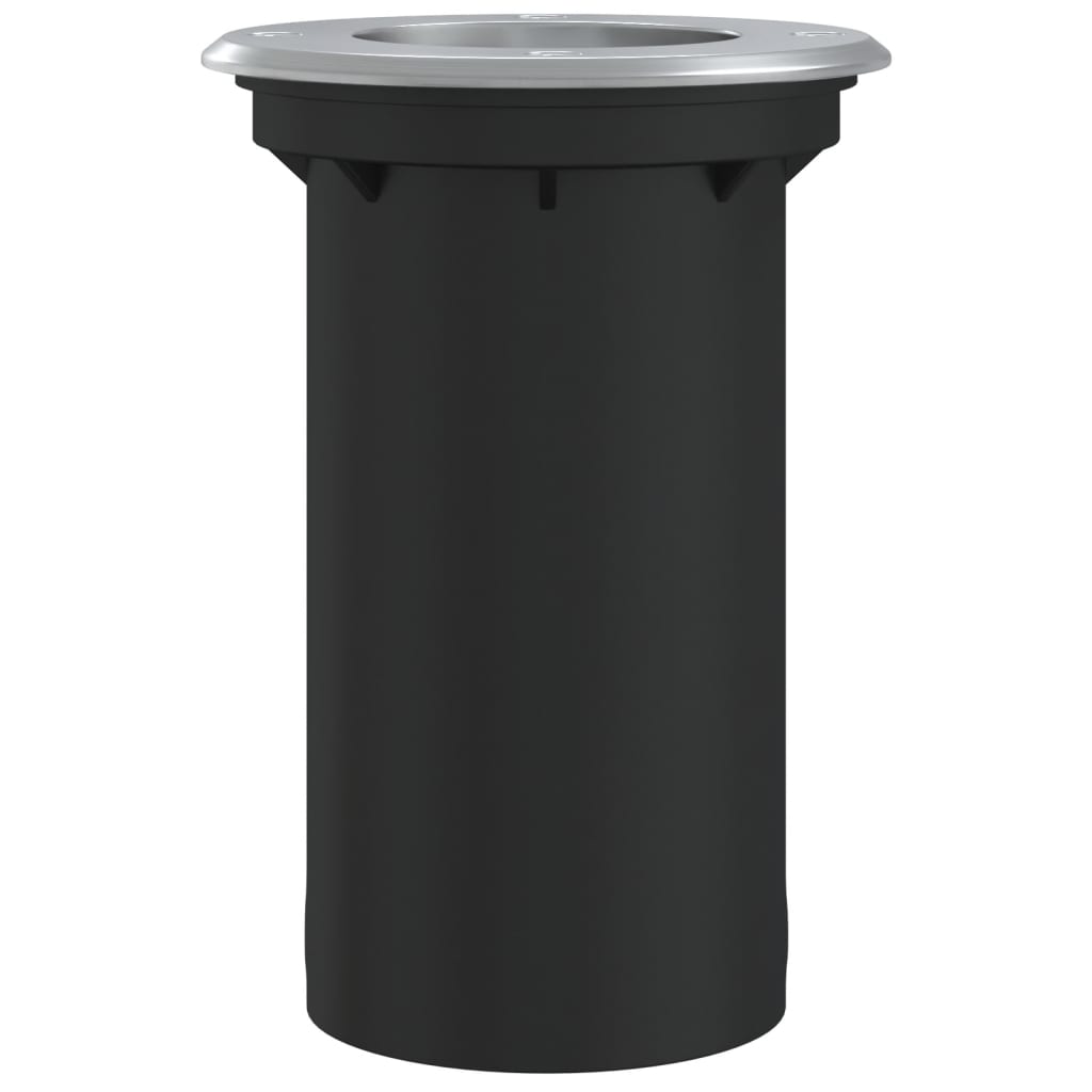 Vonkajšie Zemné Svetlo Okrúhle Čierne 10,5X10,5 Cm Liaty Hliník