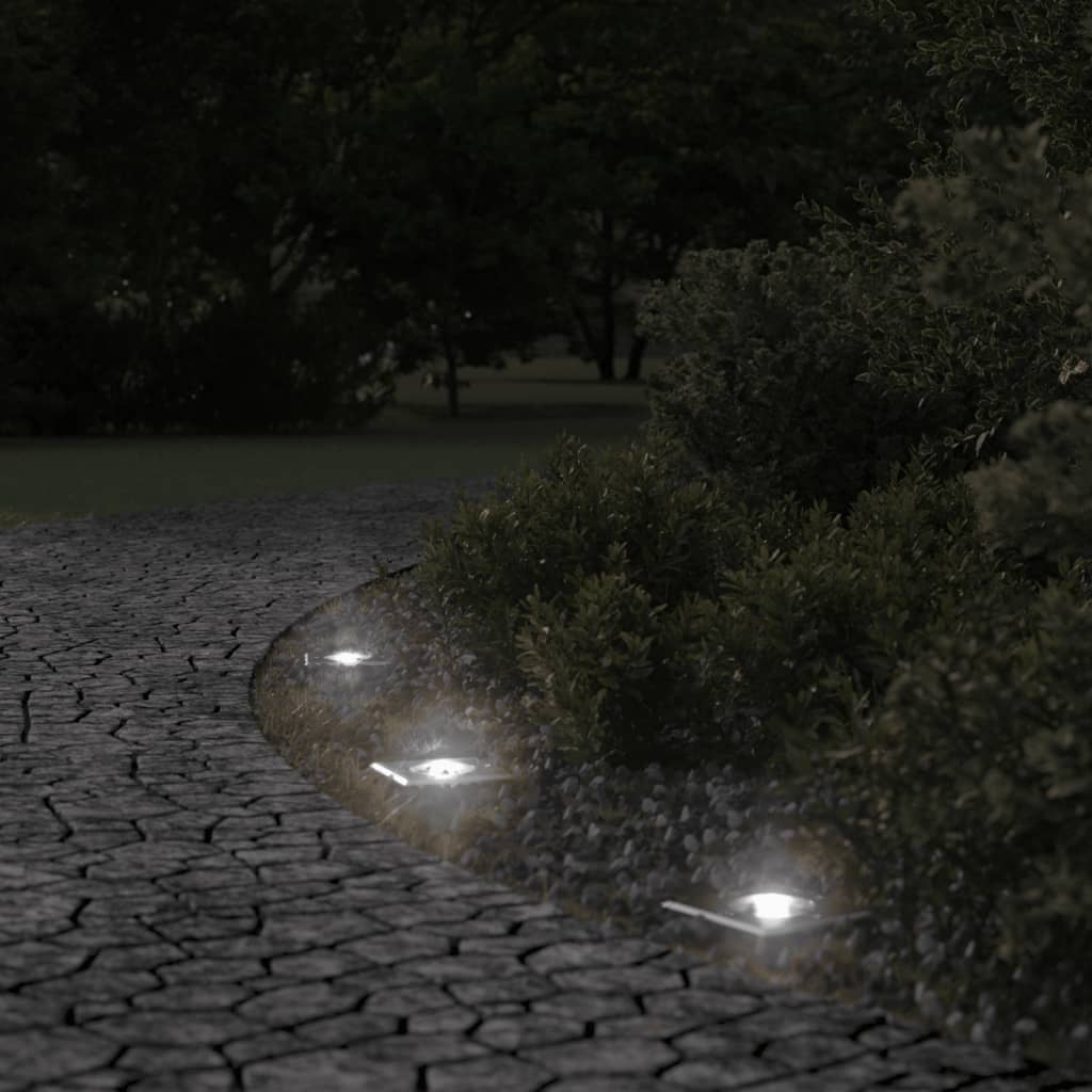 Vonkajšie Zemné Svetlo Štvorec Čierne 10,5X10,5 Cm Liaty Hliník