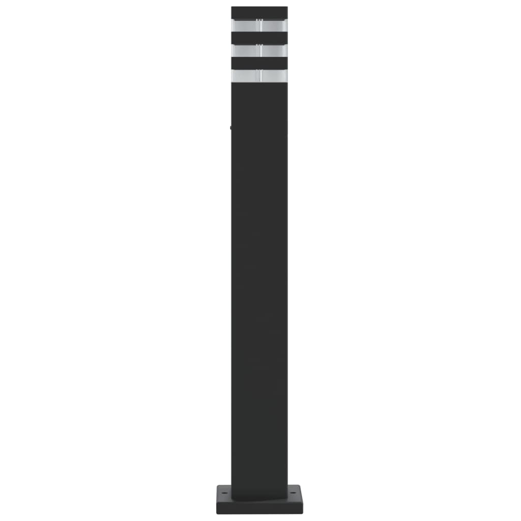 Vonkajšia Stojaca Lampa Čierna Hliník 1