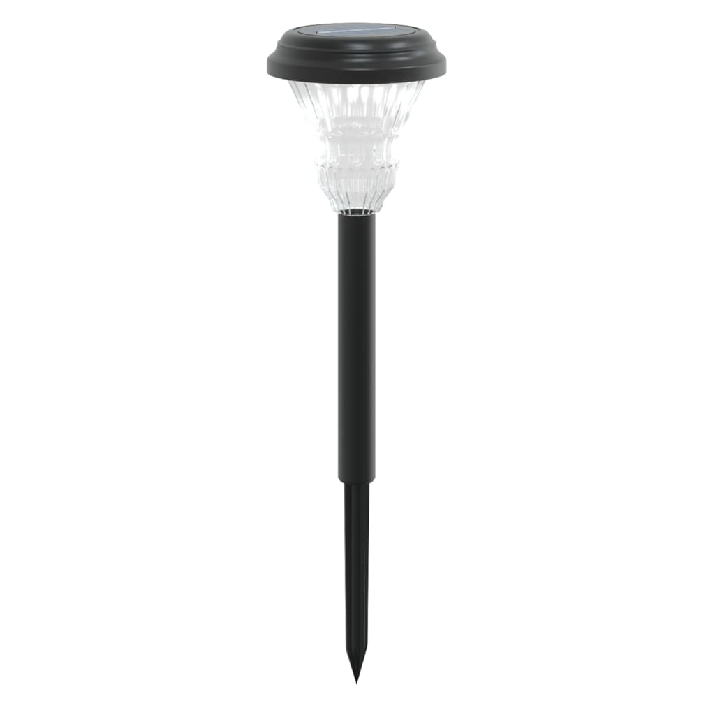 Solárne Osvetlenie Chodníka So Zemnými Hrotmi 12 Ks Biele