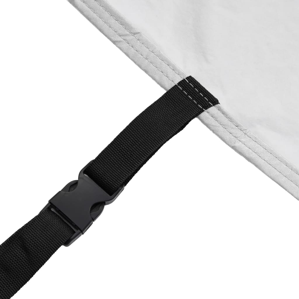 Plachta na auto pre SUV s popruhmi plná strieborná XL