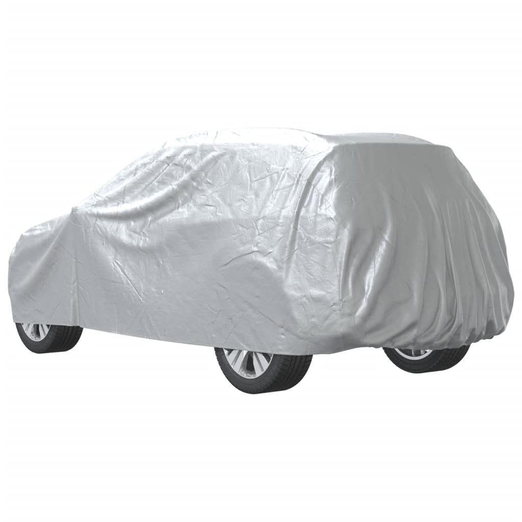 Plachta na auto pre SUV s popruhmi plná strieborná L PEVA