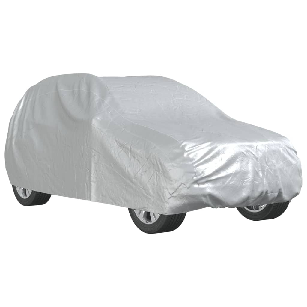 Plachta na auto pre SUV s popruhmi plná strieborná XL PEVA