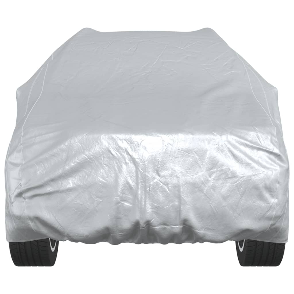 Plachta na auto pre SUV s popruhmi plná strieborná XL PEVA