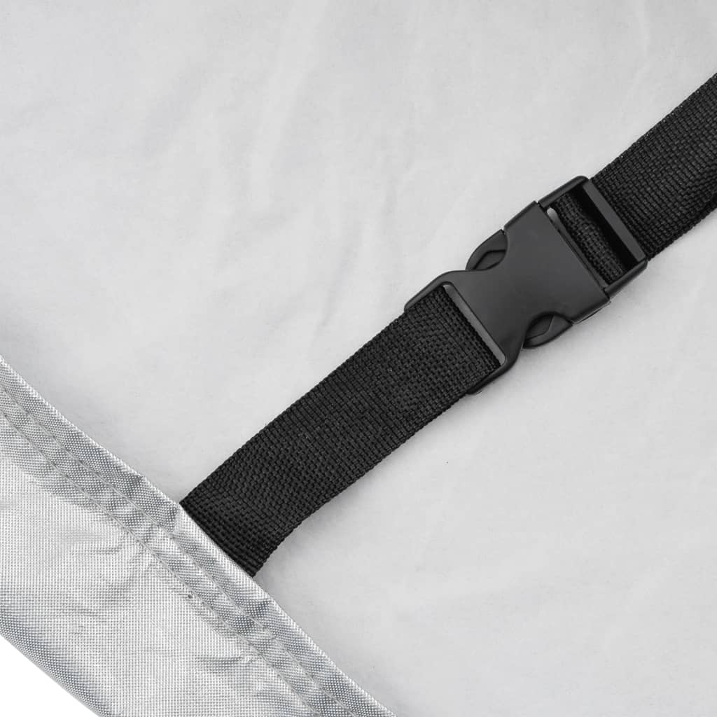 Plachta na auto pre SUV s popruhmi plná strieborná XL PEVA
