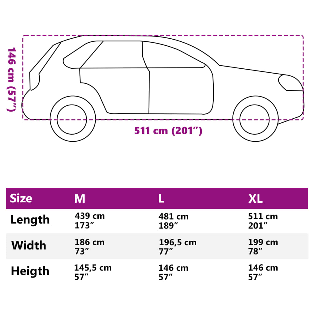 Plachta na auto pre SUV s popruhmi plná strieborná XL PEVA