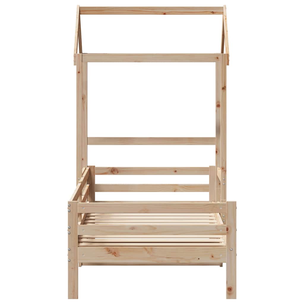 Denná Posteľ So Strieškou Borovicový Masív