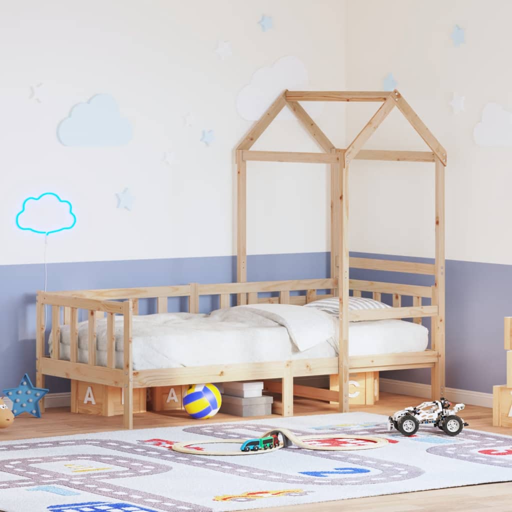 Denná Posteľ So Strieškou Borovicový Masív