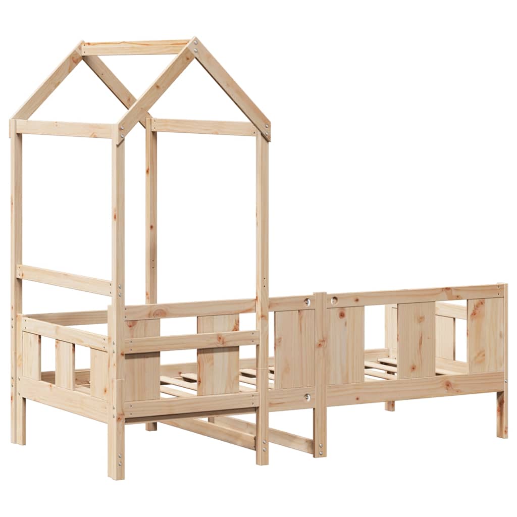 Denná Posteľ So Strieškou Borovicový Masív