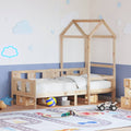 Denná Posteľ So Strieškou Borovicový Masív