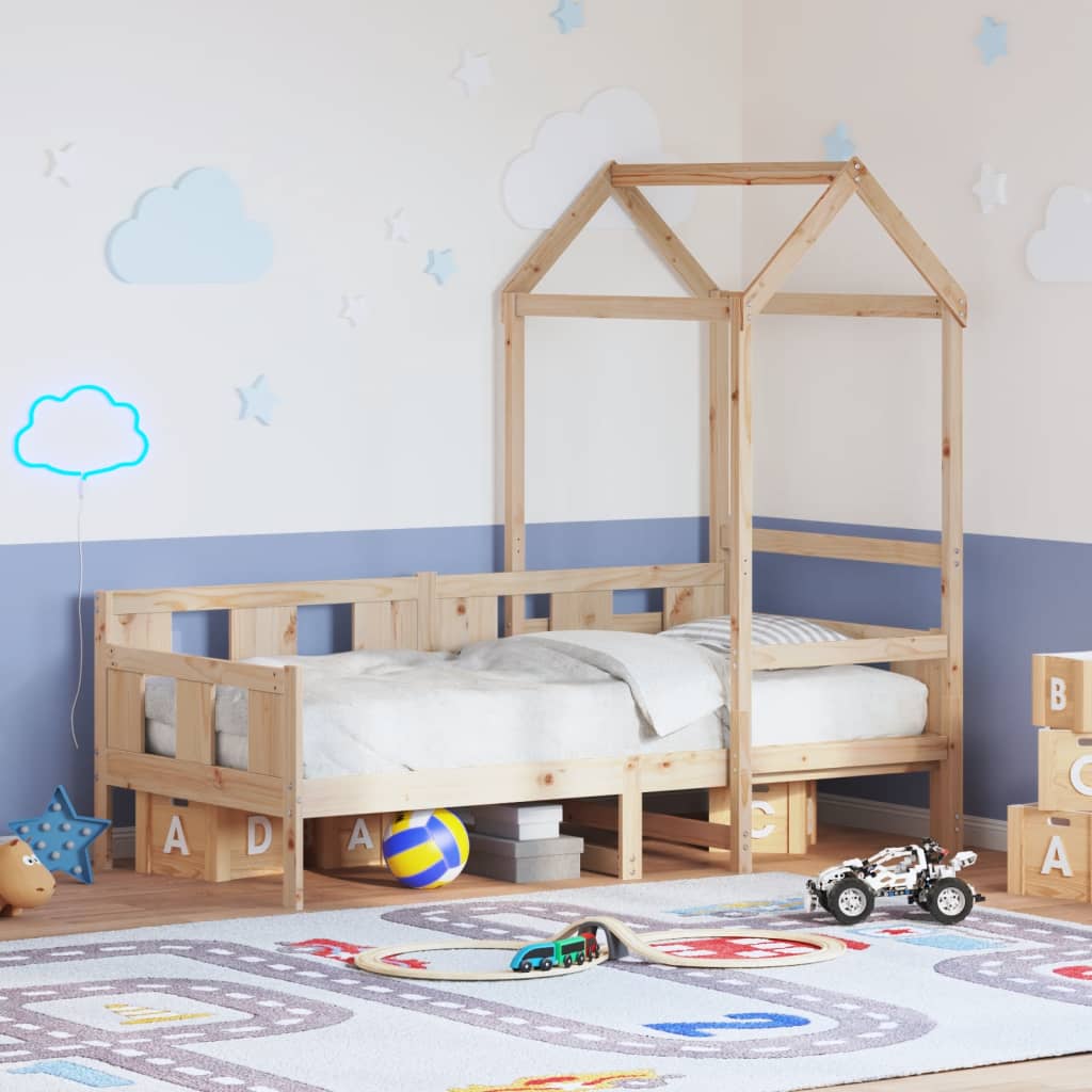 Denná Posteľ So Strieškou Borovicový Masív