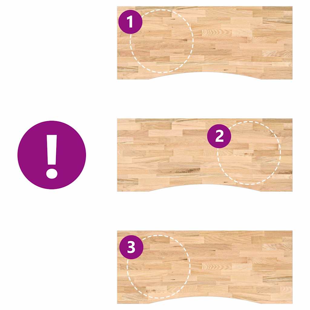 Doska Stolíka Neošetrená 120X60X2,5 Cm Dubový Masív Obdĺžnikový