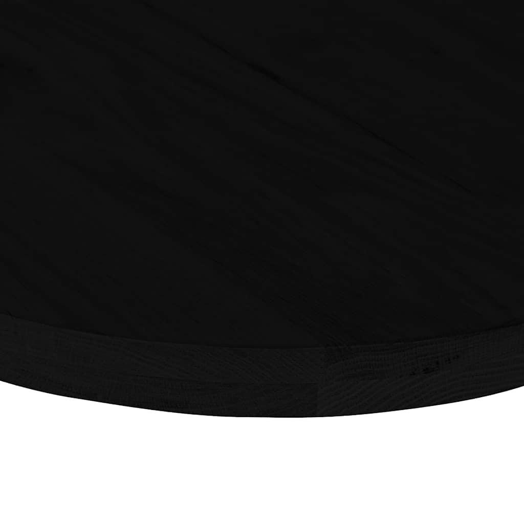 Stolová Doska Tmavohnedá Dubový Masív Oválny