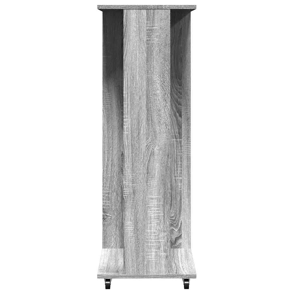 Šatník s kolieskami sivý sonoma 102x38x110 cm kompozitné drevo