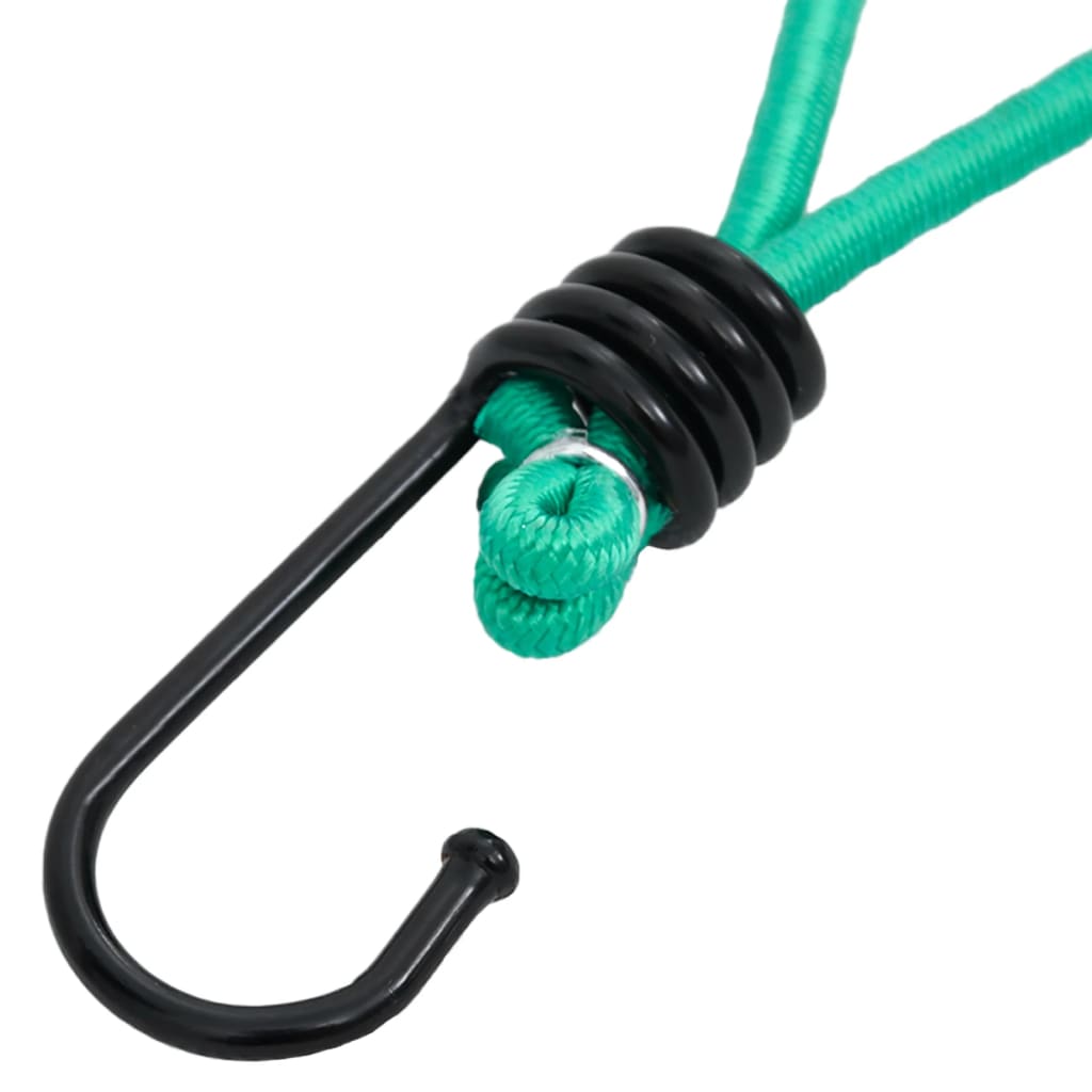 Bungee šnúry s háčikmi 20 ks 15 cm