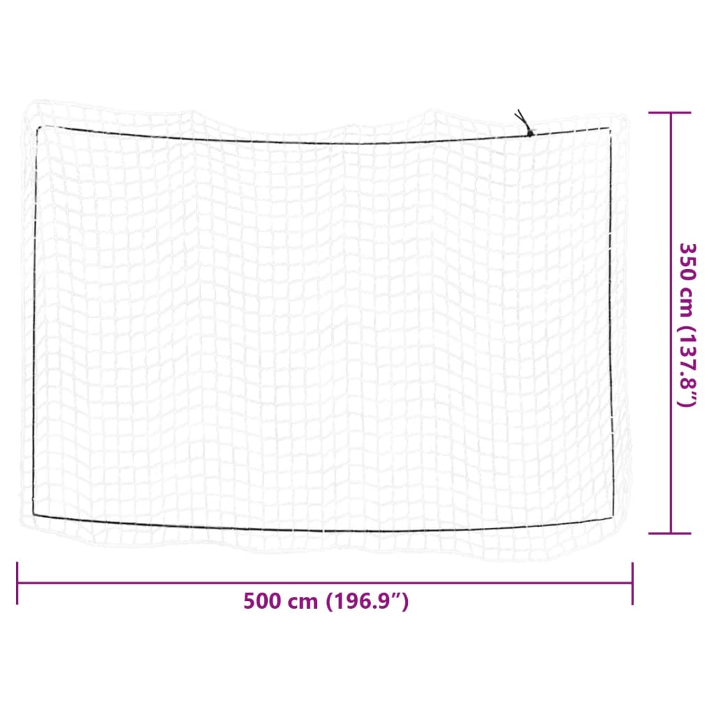 Sieť na prívesný vozík s elastickým lanom biela 5x3,5 m PP