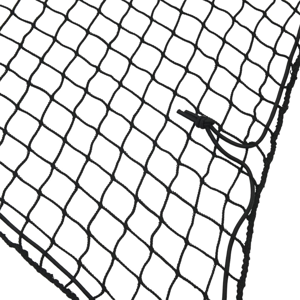 Sieť na prívesný vozík s elastickým lanom čierna 3,5x2,5 m PP