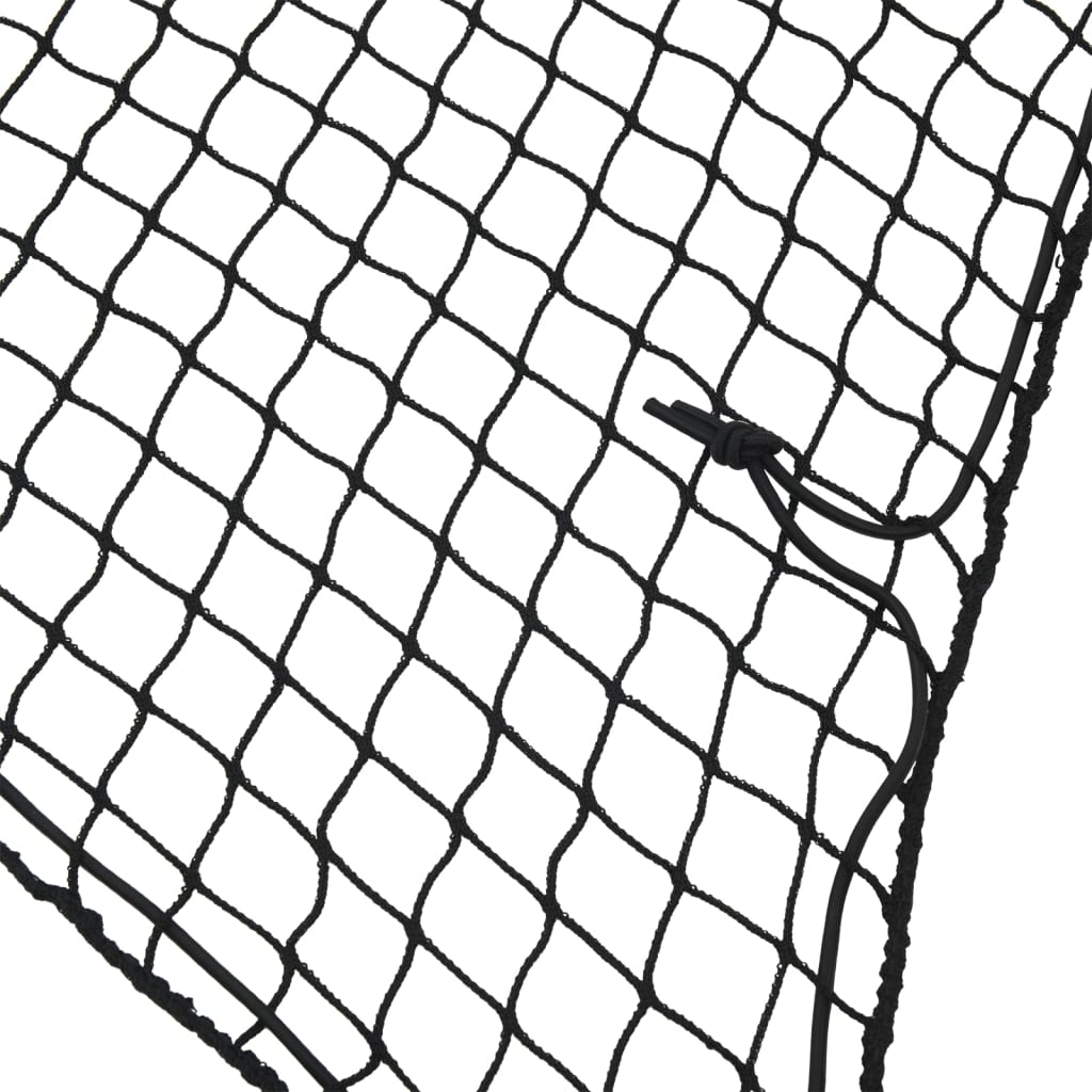 Sieť na prívesný vozík s elastickým lanom čierna 3x3 m PP
