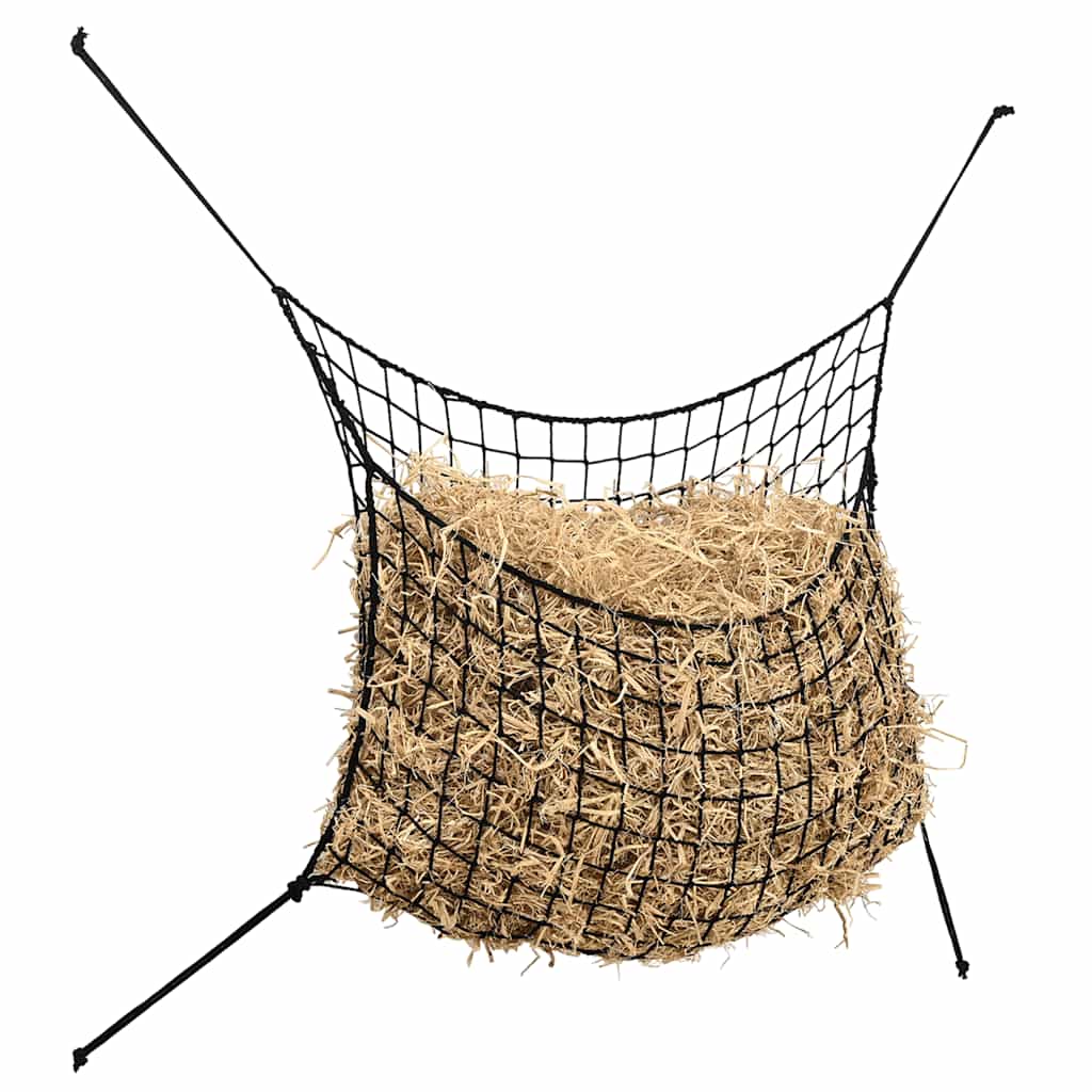 Obdĺžniková sieťka na seno 2ks čierna 100x90 cm PP