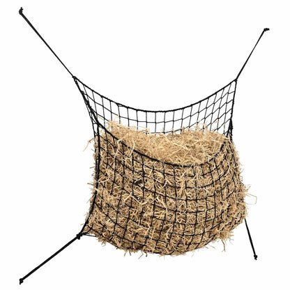 Obdĺžniková sieťka na seno 2ks čierna 100x90 cm PP