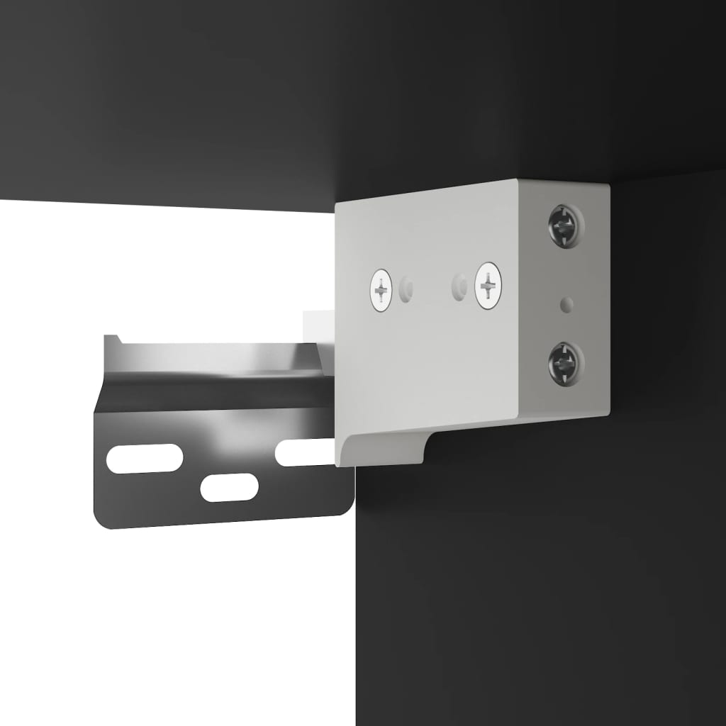 Tv Skrinka Čierna 100X31X39,5 Cm Kompozitné Drevo A Kov