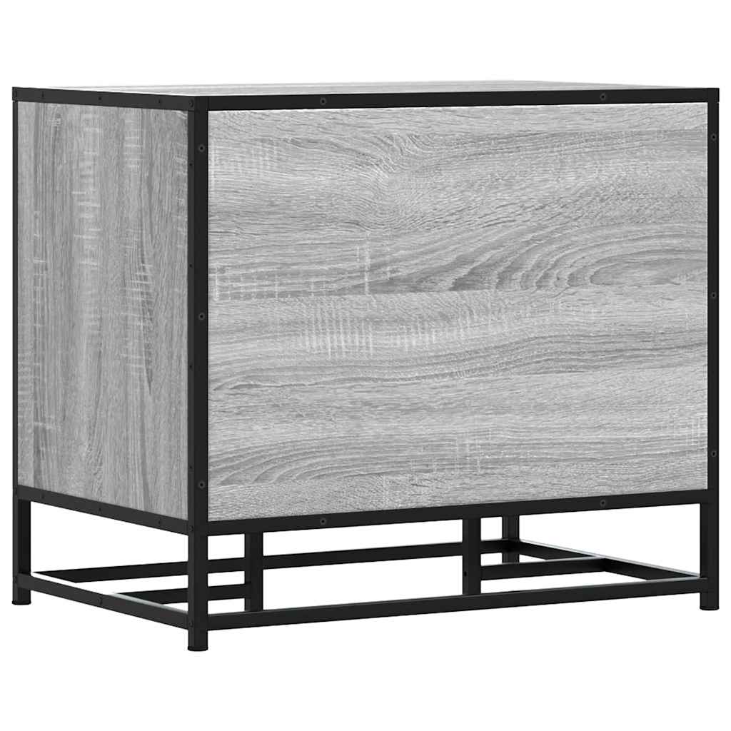 Lavička Na Topánky, Sivá Sonoma, Kompozitné Drevo+Kov