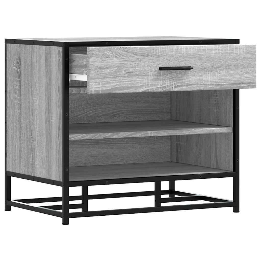 Lavička Na Topánky, Sivá Sonoma, Kompozitné Drevo+Kov