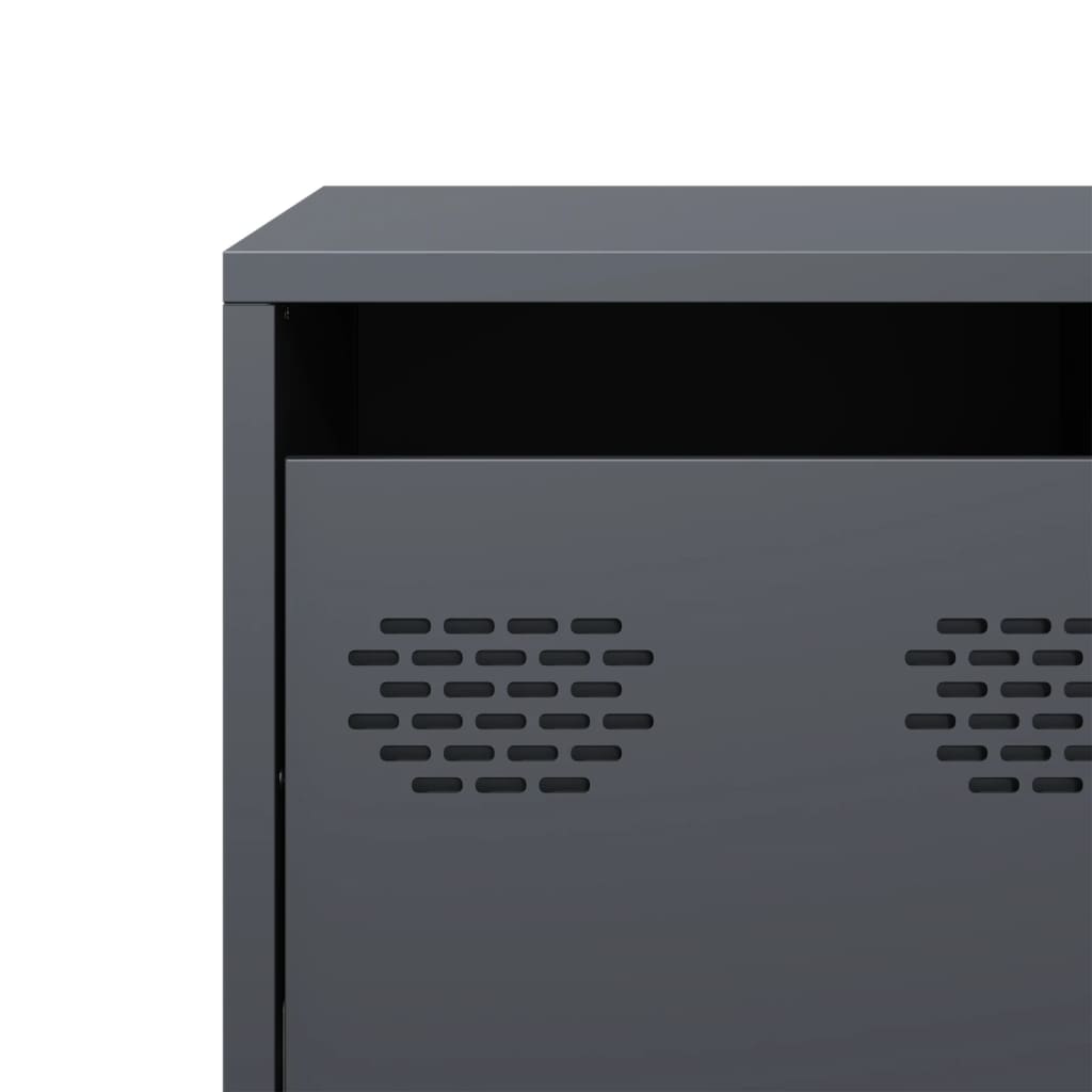 Tv Skrinka Antracit 135X39X43,5 Cm Oceľ Valcovaná Za Studena