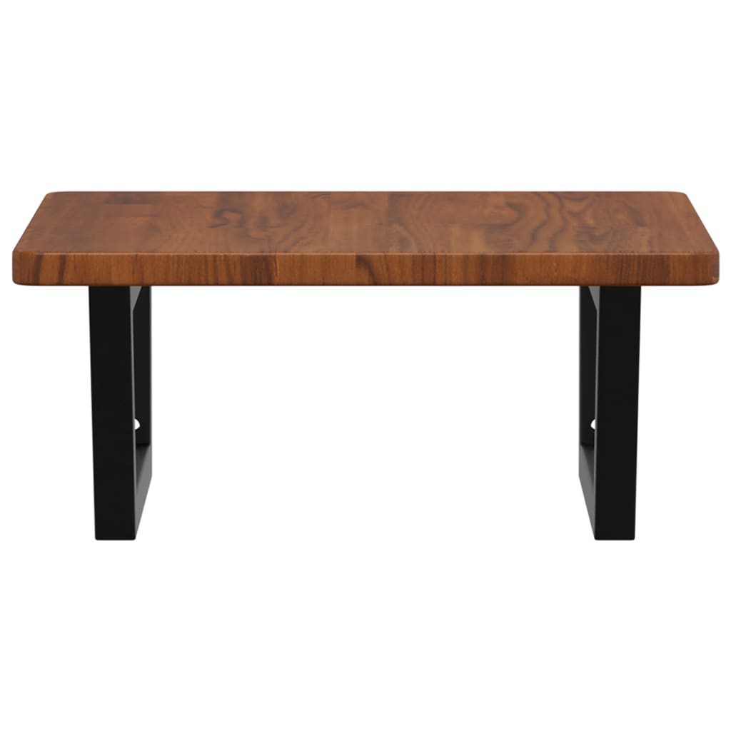 Polica Pod Umývadlo, Nástenná, Oceľ A Dubový Masív