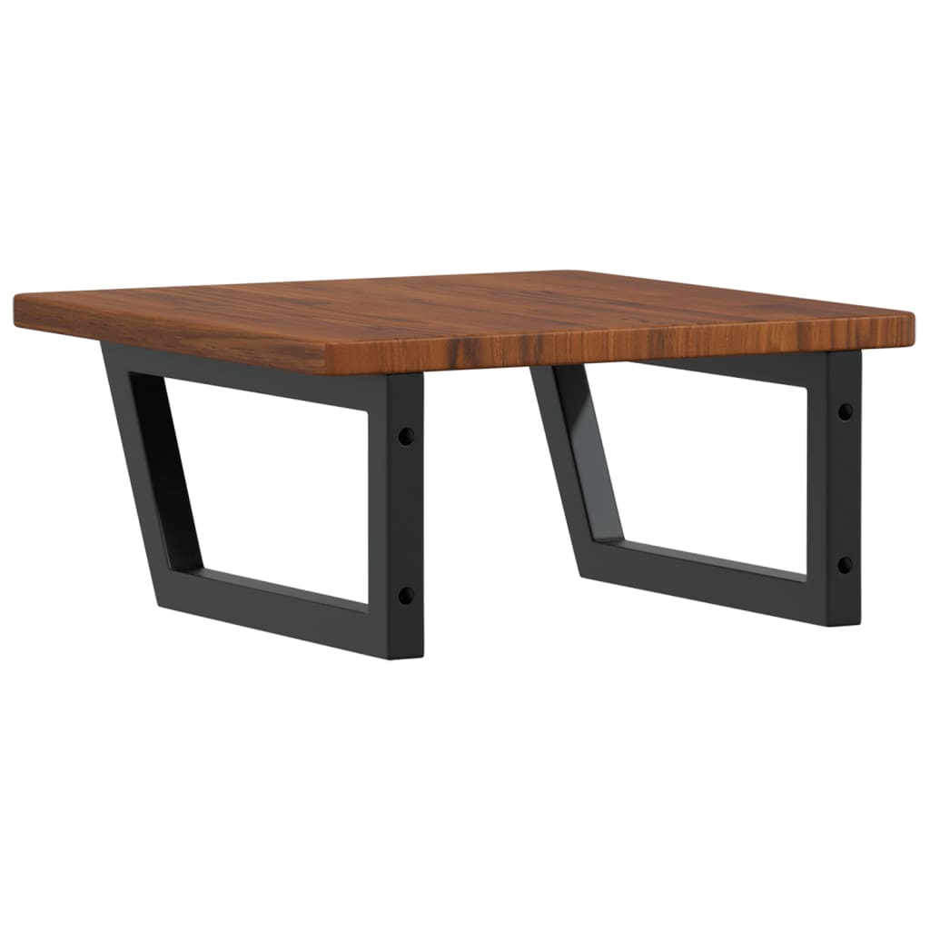 Polica Pod Umývadlo, Nástenná, Oceľ A Dubový Masív