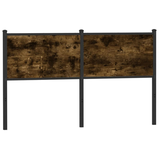 Čelo postele, tmavý dub 140 cm, kompozitné drevo a oceľ