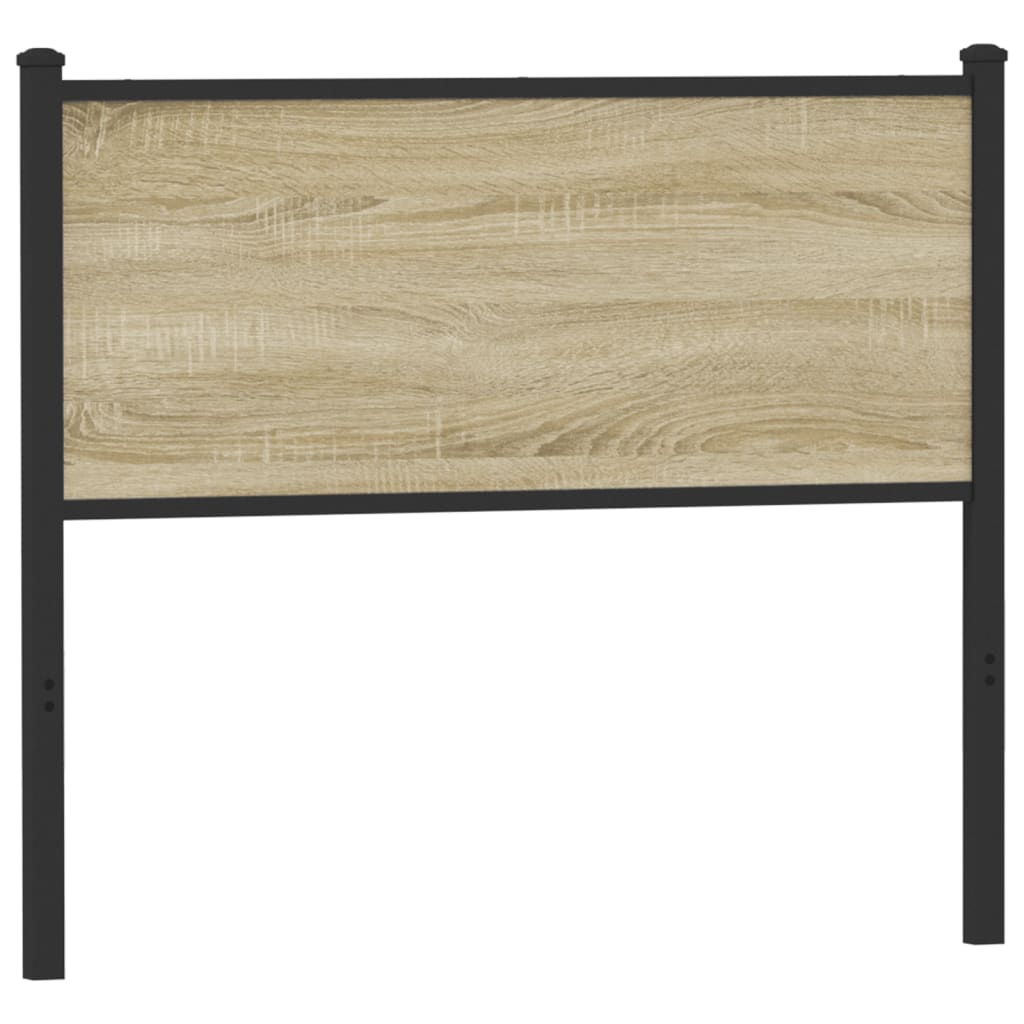 Čelo postele, dub sonoma 107 cm, kompozitné drevo a oceľ